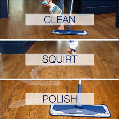 Bona Hardwood Floor Polish - 32 fl oz - High Gloss Shine - Polish for Wood Floors - Protects and Renews Dull Flooring - Covers 500 sq ft