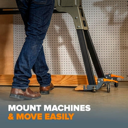 Bora Portamate Mobile Base Kit PM-1100 | Heavy-Duty Adjustable Dolly Roller Frame - 400 lb Capacity