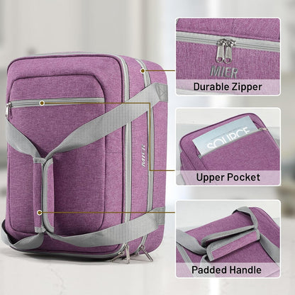 MIER Insulated Casserole Carrier - Thermal Holder for 9"x13" Dishes | Perfect for Potlucks & Picnics - Purple