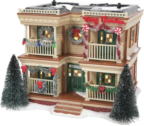 Department 56 Snow Village - Lit Holiday Apartment Building | 7.2 Inch, Multicolor Design