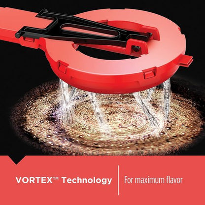 BLACK+DECKER 12-Cup Programmable Coffee Maker - VORTEX Technology & Brew Strength Control, Black/Steel