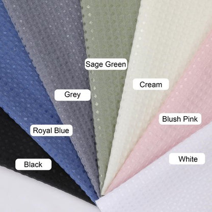 OVZME White Shower Curtain Set, Waffle Textured Heavy Duty Fabric Thick Shower Curtain for Bathroom, 230GSM Luxury Weighted Bath Curtain with 12 Plastic Hooks, 72x72, White