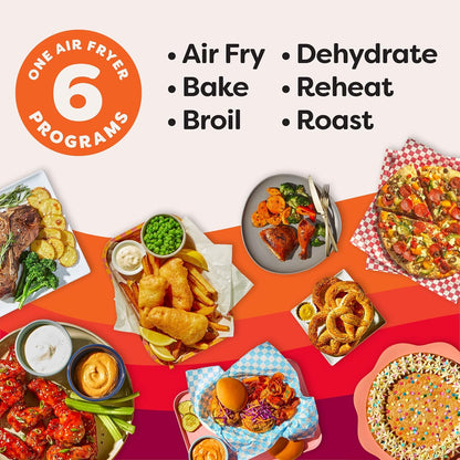 VORTEX Instant Pot 4Qt Mini Air Fryer - 6-in-1 Versatile Cooking Options | Air Fry, Broil, Roast, Dehydrate