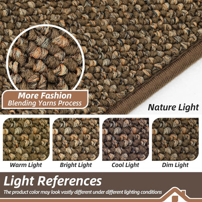 BEQHAUSE Dirt Trapper Door Mat - Non-Slip, Washable, Absorbent Entrance Mat | 36" x 60", Brown