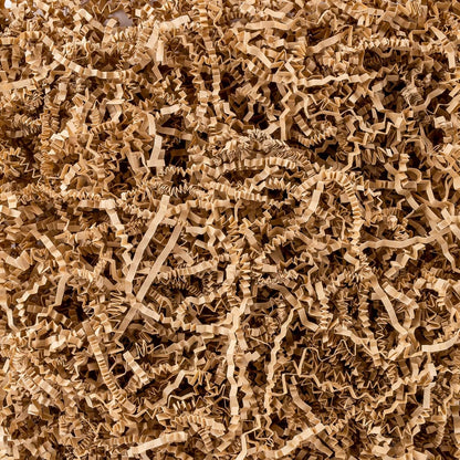 Sukh Brown Crinkle Paper Filler - 5oz Shredded Paper for Gift Baskets & Box, Crinkle Cut Paper Stuffing for Christmas, Halloween, Thanksgiving, Valentine's Day, Easter, Mother's Day, Wedding, Birthday
