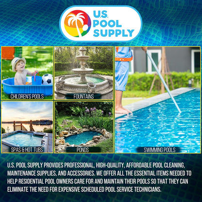 U.S. Pool Supply Premium Above Ground Pool Hose Replacement - 1.25" Diameter x 59" Long, Pack of 3, White | Compatible with Intex Pumps