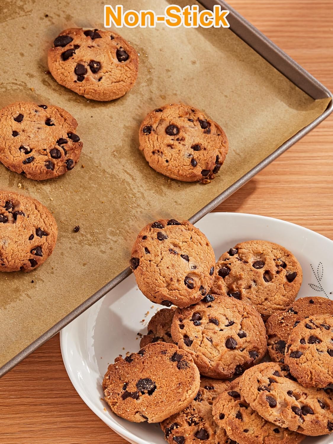 SMARTAKE Non-Stick Parchment Paper Roll - 15 in x 108 ft, Ideal for Baking, Cooking & Grilling
