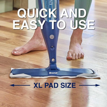 Bona Multi-Surface Floor Cleaning Pads - Heavy-Duty Microfiber Refills | 18 Disposable Pads for Easy Cleaning