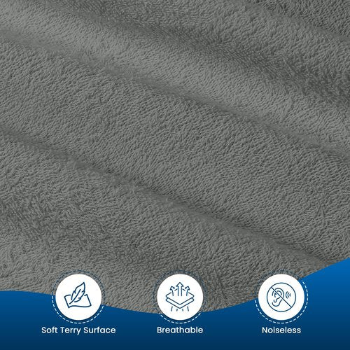 Utopia Bedding Waterproof Mattress Protector Twin Size (Pack of 14), Premium Terry Mattress Cover 200 GSM, Breathable, Fitted Style with Stretchable Pockets (Grey)