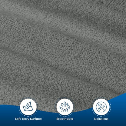 Utopia Bedding Waterproof Mattress Protector Twin Size (Pack of 14), Premium Terry Mattress Cover 200 GSM, Breathable, Fitted Style with Stretchable Pockets (Grey)