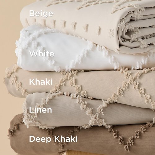 Bedsure Boho Duvet Cover Queen Size - White Breathable & Soft Boho Bedding, Machine Washable Comforter Cover for All Seasons, Includes 1 Duvet Cover 90"x90" with 2 Pillow Shams & Zipper Closure