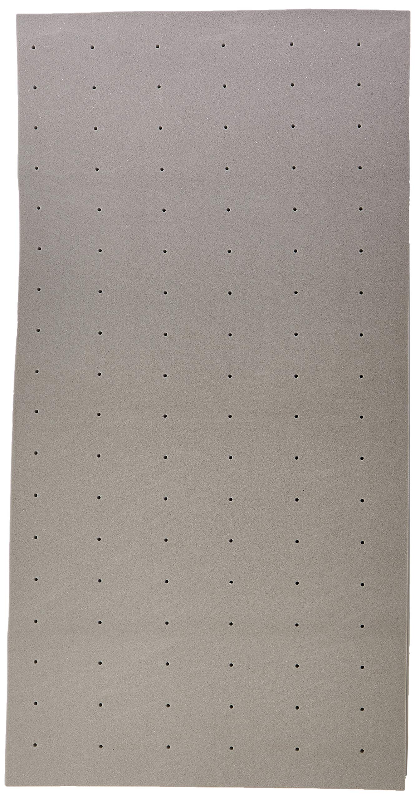 Lucid 3 Inch Mattress Topper Twin – Memory Foam – Bamboo Charcoal Infusion – Cooling Ventilation – Hypoallergenic – CertiPur Certified Foam, White and Grey