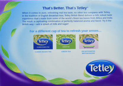 Tetley British Blend Premium Black, 80 Count Tea Bags