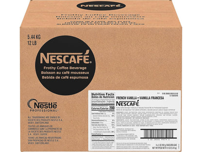 Nescafé French Vanilla Cappuccino Mix - Rich Flavor, 32-Ounce Bags | Pack of 6
