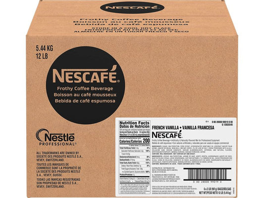 Nescafé Coffee, French Vanilla Cappuccino Mix, 32-Ounce Bags (Pack of 6)