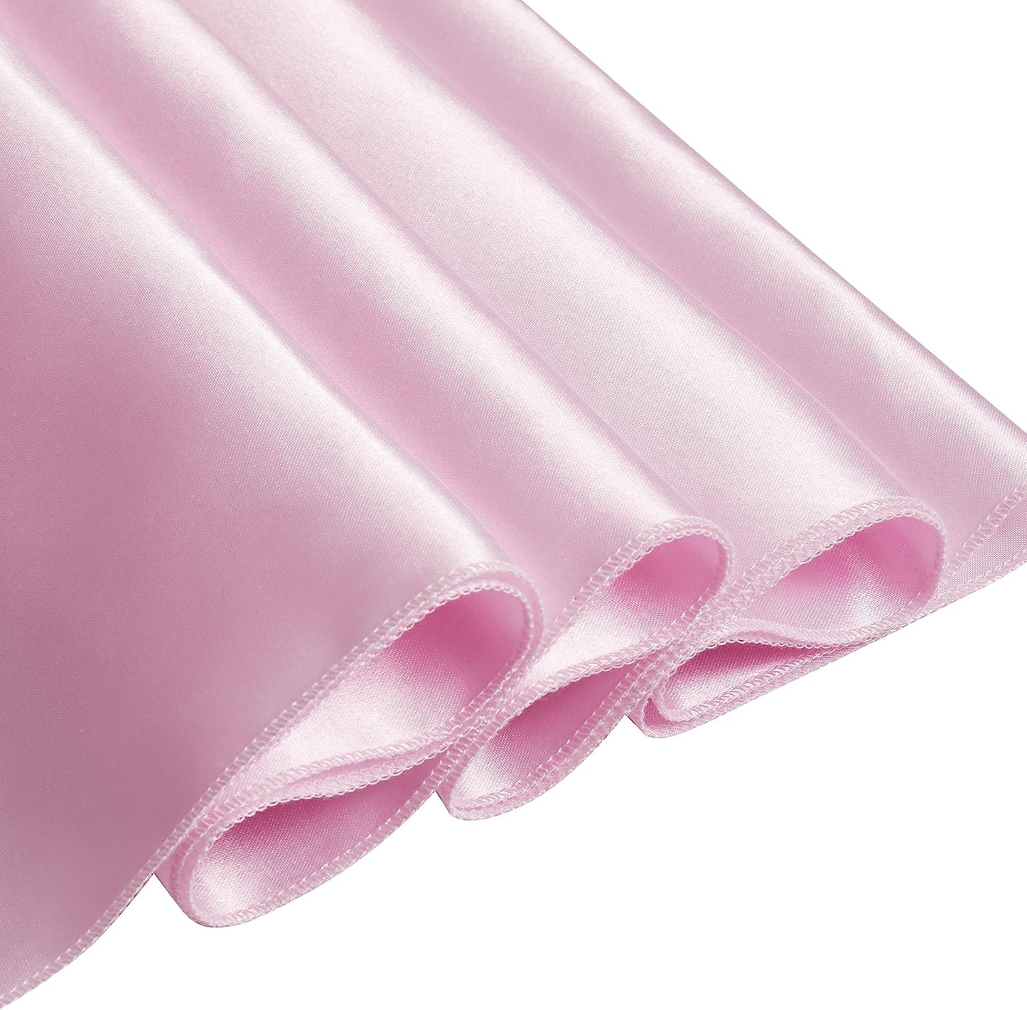 Skiennix Pink Satin Chair Sashes - Elegant Bows for Weddings & Events | 6 x 108 Inch Size