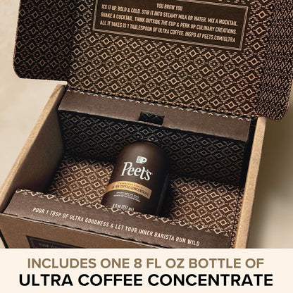 Peet's Coffee Ultra Concentrate - Instant Hot, Cold Brew or Iced Coffee, 100% Arabica, 8 Fl Oz (16 Servings)