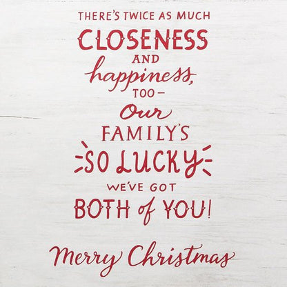 American Greetings Christmas Card - Festive Holiday Greeting for Sister & Brother-in-Law | Twice As Much