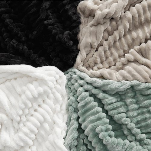 Bedsure GentleSoft Black Blanket Full Size for Bed - Cozy Soft Blankets for Women, Cute Large Fleece Throws for Girls, 84x90 Inches