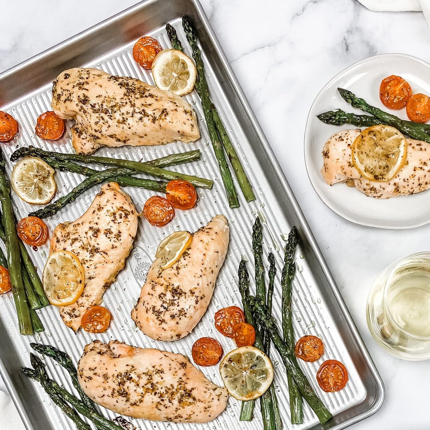 USA Pan Bakeware Nonstick Baking Sheet Pan - Extra Large Aluminized Steel Design