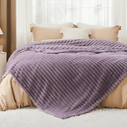Bedsure GentleSoft Light Purple Full Blanket - Cozy Soft Throw for Women, 84x90 Inches