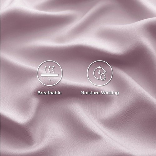 Bedsure Cooling Bed Sheets - Breathable Rayon from Bamboo | Full Size, Deep Pocket, Lavender