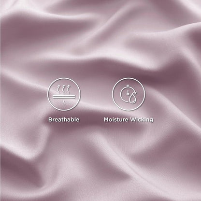 Bedsure Cooling Bed Sheets - Breathable Rayon from Bamboo | Full Size, Deep Pocket, Lavender