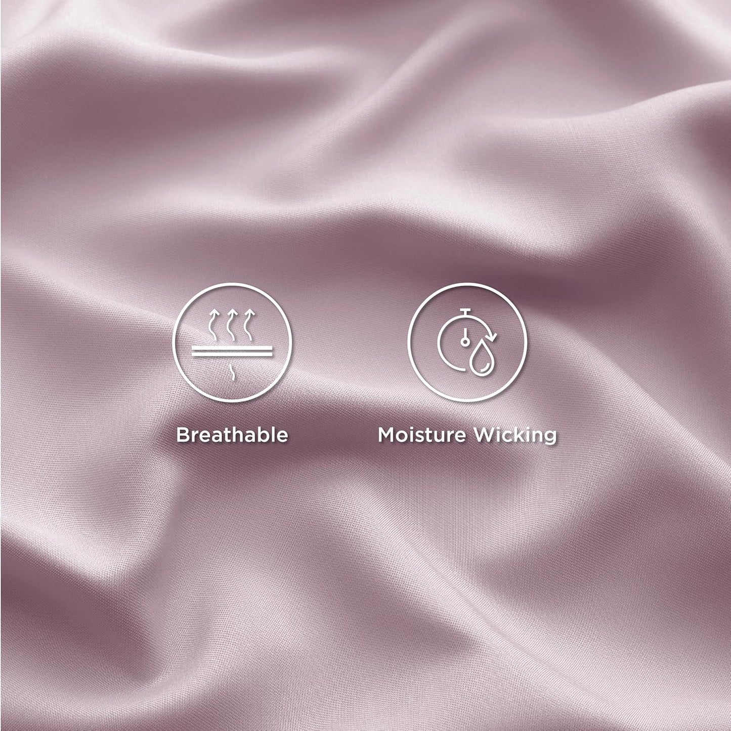 Bedsure Cooling Bed Sheets - Breathable Rayon from Bamboo | Soft, Deep Pocket Up to 16 Inches, Lavender