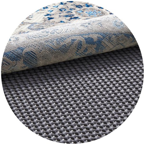 Veken 6 Ft Round Rug Pad Gripper for Hardwood Floors, Non Slip Circle Rug Pads for Area Rugs, Thick Dark Grey Rug Grippers for Tile Floors, Under Carpet Anti Skid Mat, Keep Your Rugs Safe and in Place