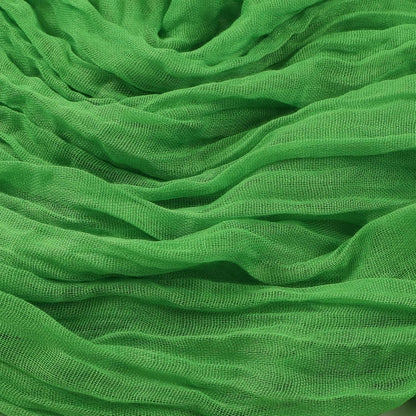 Skiennix 10ft Green Cheesecloth Table Runner - Rustic Boho Sheer for Easter & Spring Celebrations