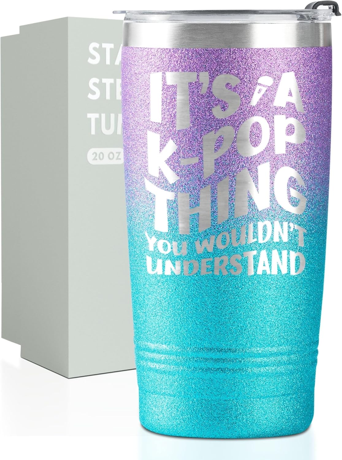 Onebttl Stainless Steel K-Pop Tumbler - 20oz Gift for Teen Girls & Women | Perfect for Korean Pop Fans