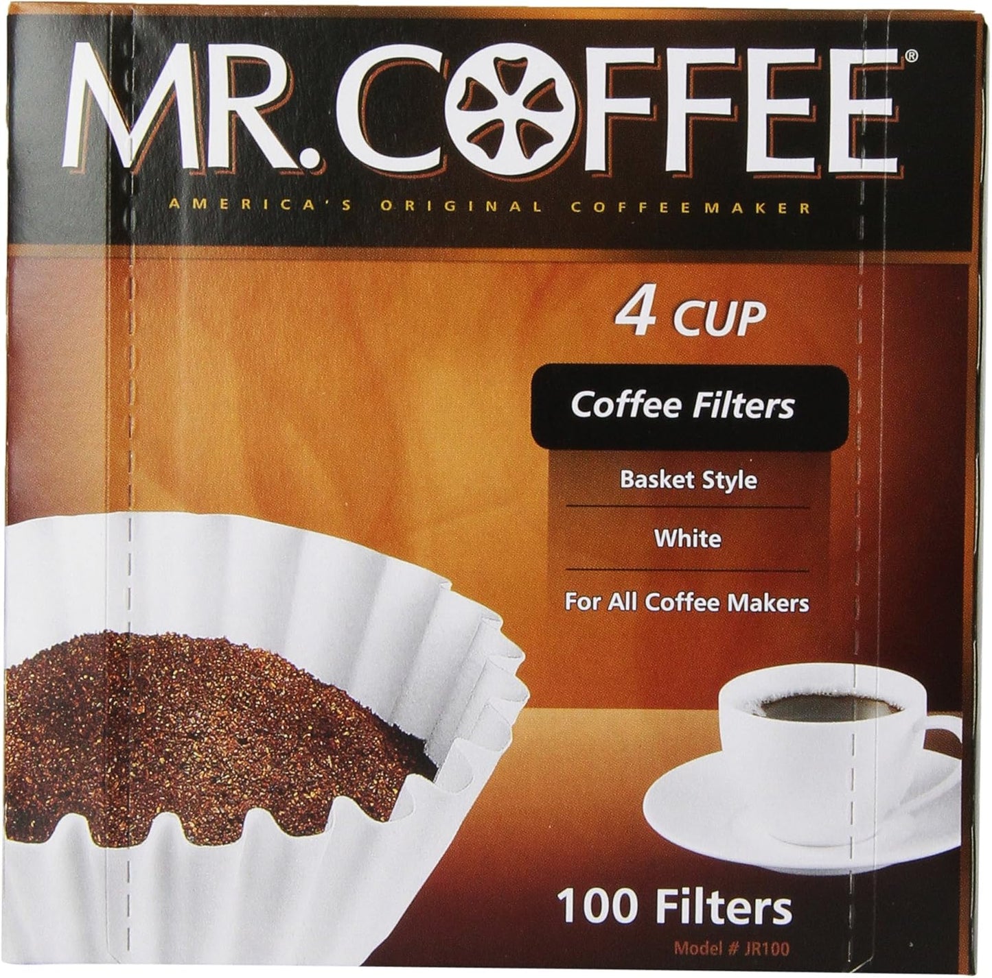 Mr. Coffee 4-Cup Coffee Filters - White Paper, 100-Count Boxes | Pack of 12 for Fresh Brews