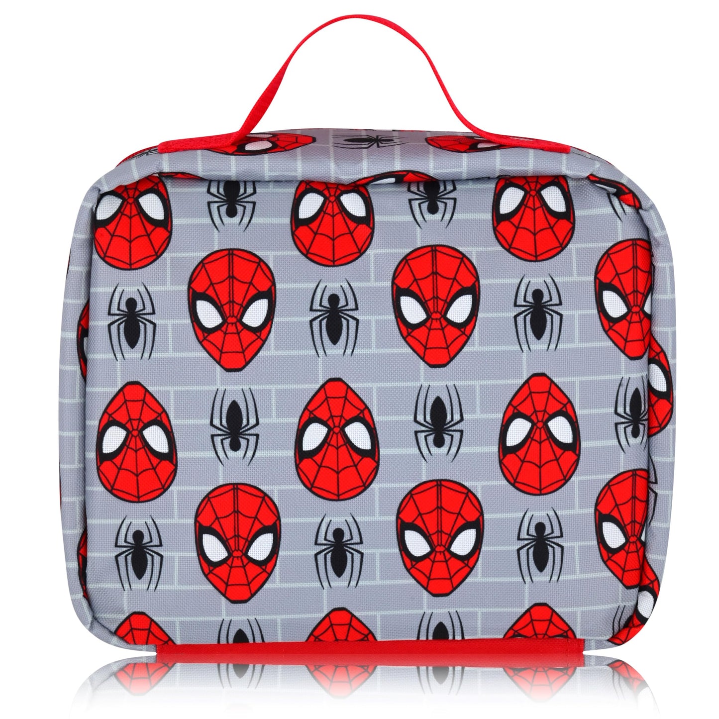 Fast Forward Marvel Spiderman Lunch Box for Kids | Spiderman Insulated Lunch Bag Lunch Box for Boys, Girls, Unisex | Spiderman Grey Reusable Lunchbox