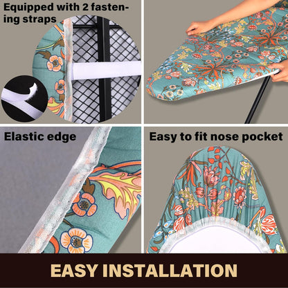 Caius Ironing Board Cover - Easy Installation, Stain Resistant, Fits Standard 15x54 Inch Boards
