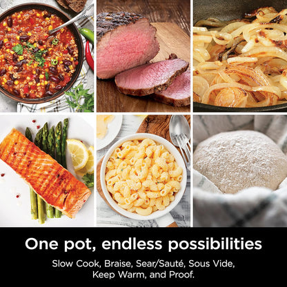 Ninja® 12-in-1 PossibleCooker™ PLUS - 8.5-Qt Multi-Cooker with Sous Vide & Proof | Nonstick, Oven Safe to 500°F | Black