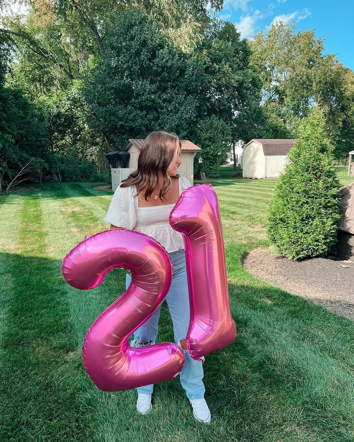 Regine Switzerland 40-Inch Pink Number 1 Balloon - Perfect First Birthday Decoration for Girls