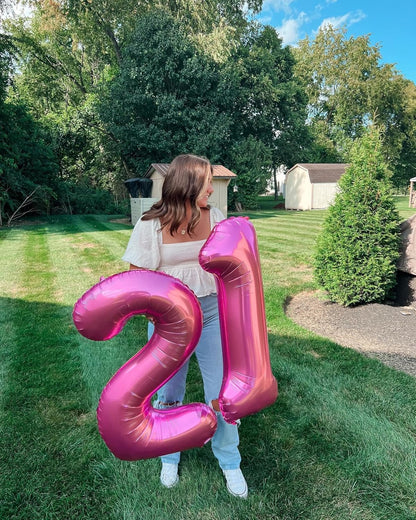 Regine Switzerland 40-Inch Pink Number 1 Balloon - Perfect First Birthday Decoration for Girls