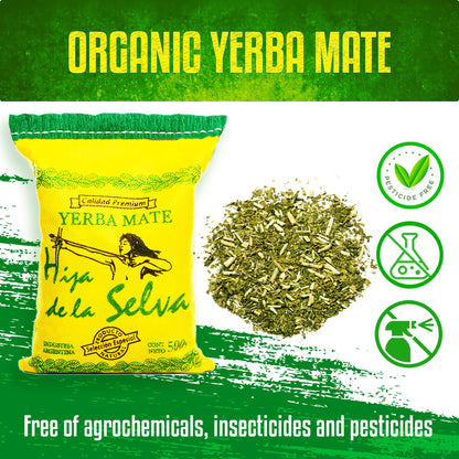 The Argentino Yerba Mate Orgánica Hija de la Selva Té Suelto Tradicional Sudamericano Bebida De Té