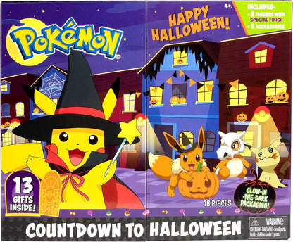 Pokemon Halloween Advent Countdown Calendar 2021 - 13 Pieces with 10 Toy Figures & 3 Accessories | Ages 4+
