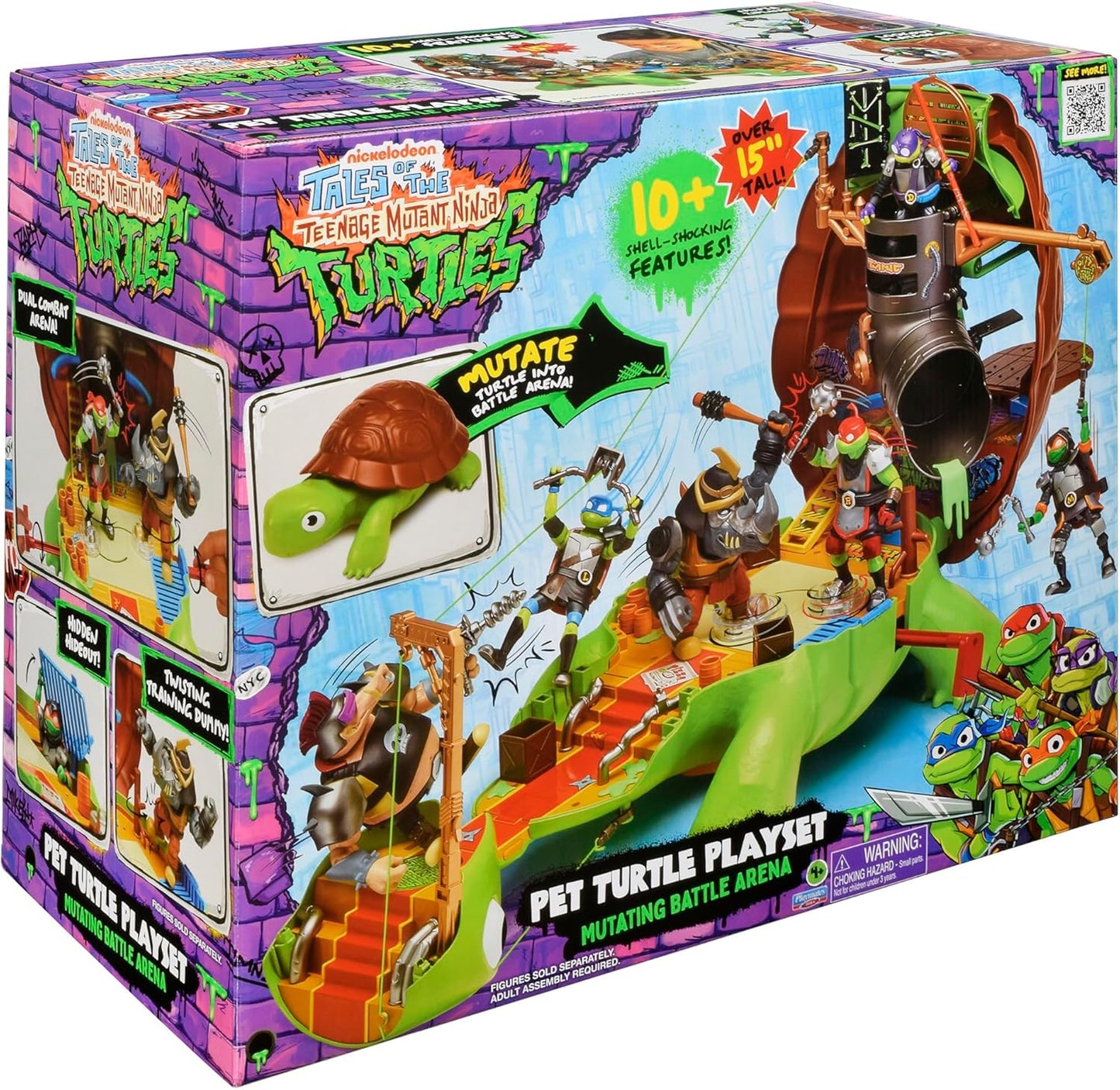 Playmates Toys Teenage Mutant Ninja Turtles Pet Turtle Playset - Interactive Fun for Kids