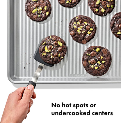 OXO Good Grips Half Sheet Pan - Non-Stick Pro Clear Coated Metal Baking Sheet for Easy Cleanup