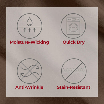Mellanni Split King Sheets Set - 5 PC Iconic Collection Bedding - Hotel Luxury, Extra Soft, Cooling Bed Sheets - Wrinkle, Fade, Stain Resistant (Split King, Brown)
