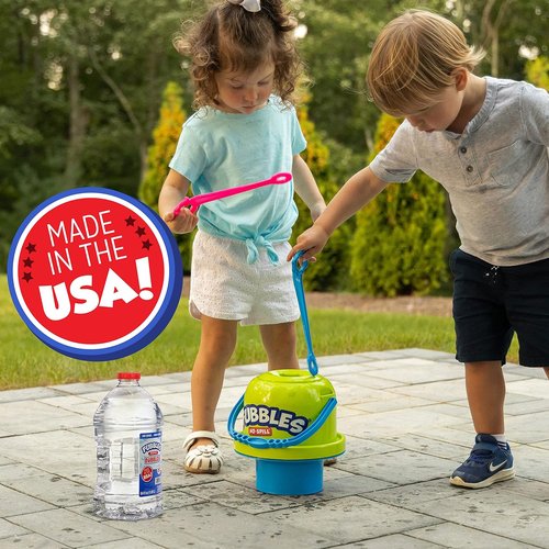 Fubbles Little Kids Bubbles - 64oz Non-Toxic Bubble Solution | Refill for Bubble Machines & Toys