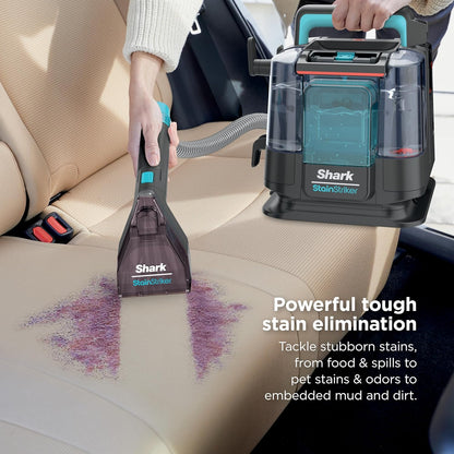 Shark StainStriker Portable Carpet & Upholstery Cleaner - Spot & Stain Eliminator with Tools & Solutions, Charcoal