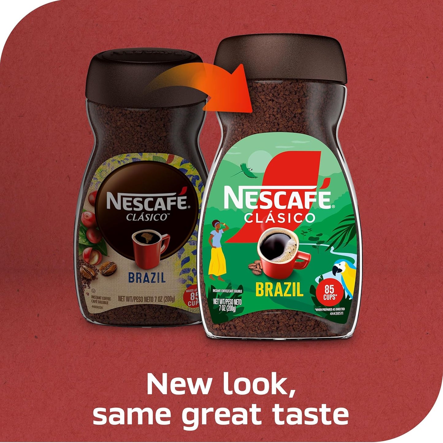 NESCAFÉ CLÁSICO Instant Coffee - Rich Flavor from Brazil | 7 Oz Jar for Quick Energy Boost