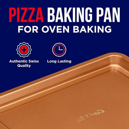 Bakken Swiss Air Fryer Tray - Extra-Large 9.5'' x 13'' Copper Basket for Crispy Baking | Dishwasher Safe