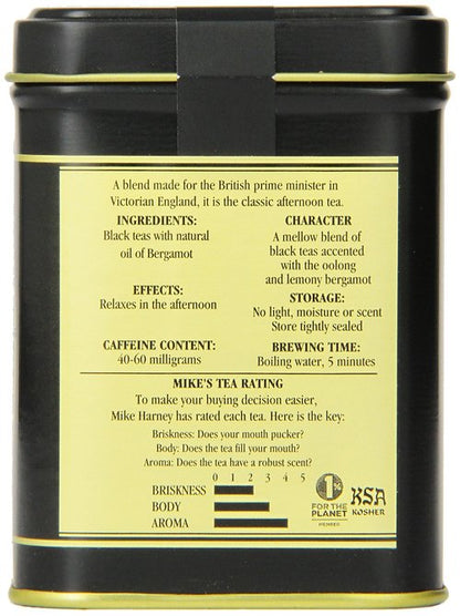 Harney & Sons Black Earl Grey Loose Leaf Tea, 4 Ounce