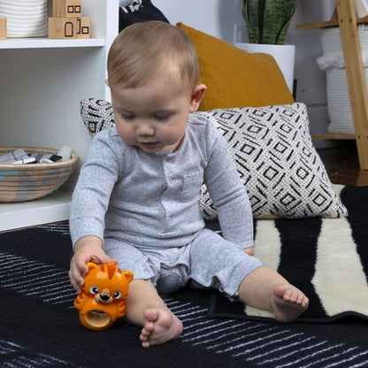 Baby Einstein Teethe & Wobble Tinker Tiger Teether Toy, BPA Free, for Cause and Effect Learning, Infants Ages 3 Months and Up