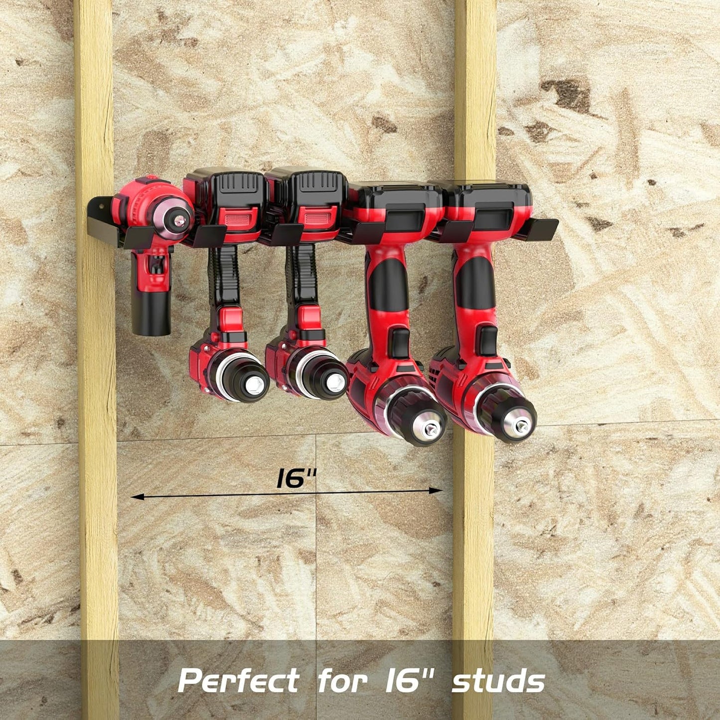 Ultrawall Power Tool Organizer - Heavy Duty Wall Mount Drill Holder for Cordless Tools | Garage Storage Rack