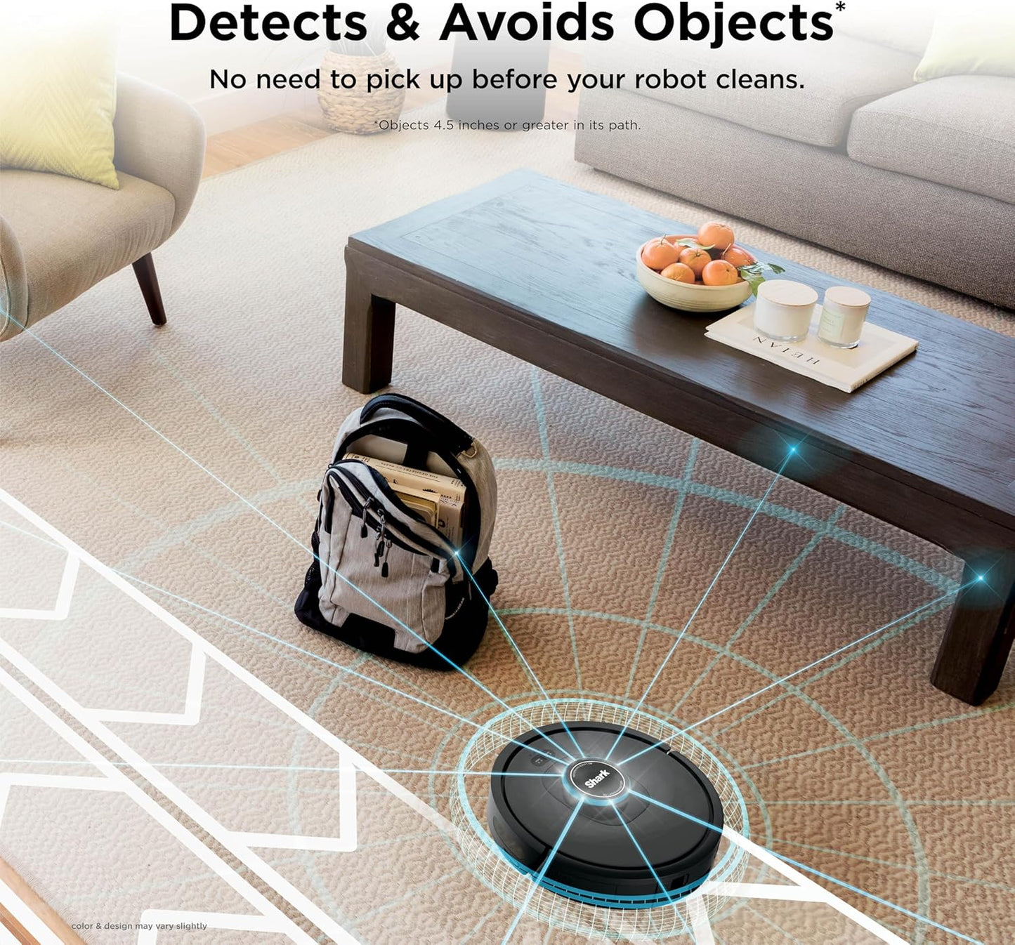 Shark AV2501S AI Ultra Robot Vacuum - Matrix Clean & Home Mapping | 30-Day HEPA Self-Empty Base, Dark Grey